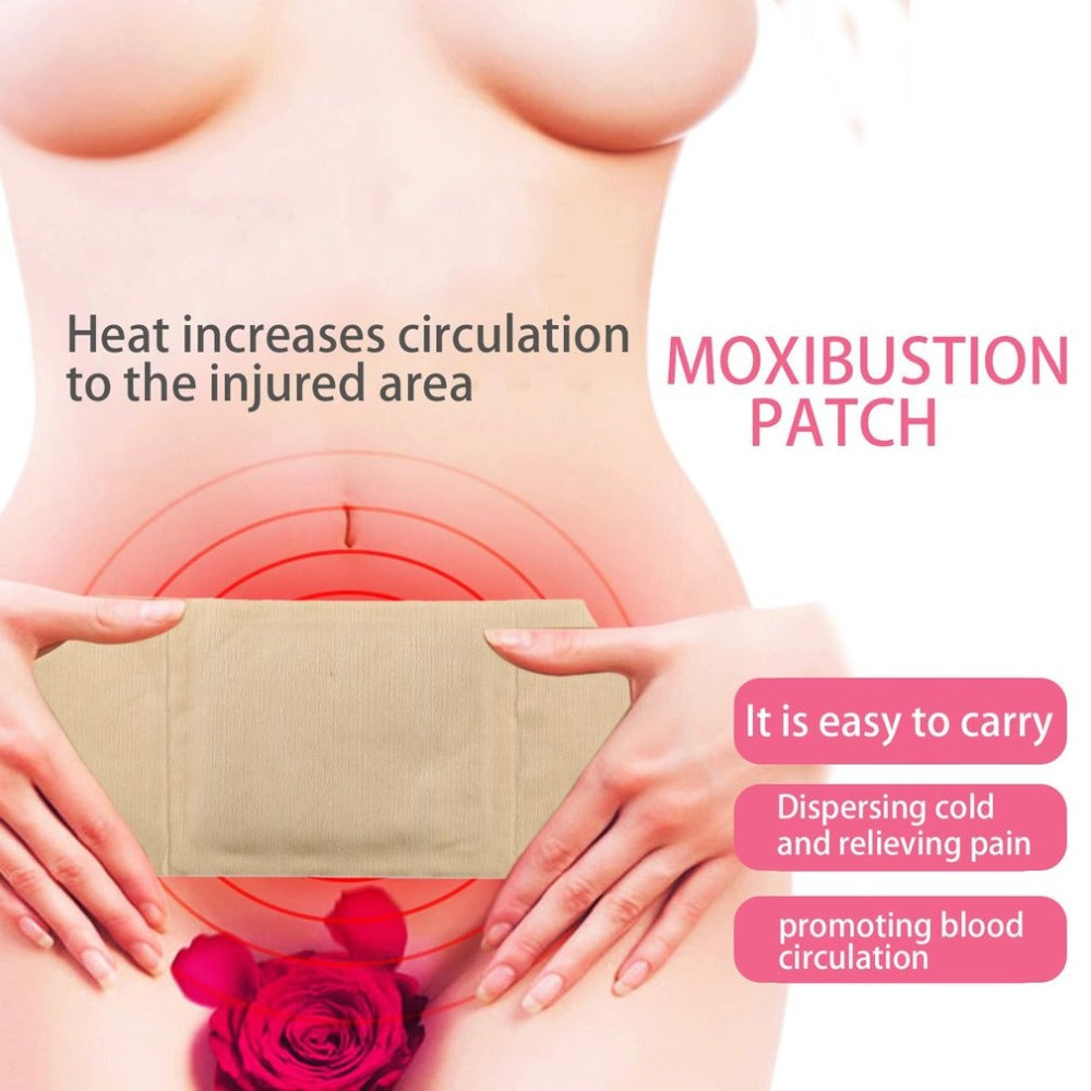 Moxibustion Heating Pad Relief Pain Natural Herb Chinese Traditional Heat Therapy Patch for Neck Shoulders Back Pain Relief - ebowsos
