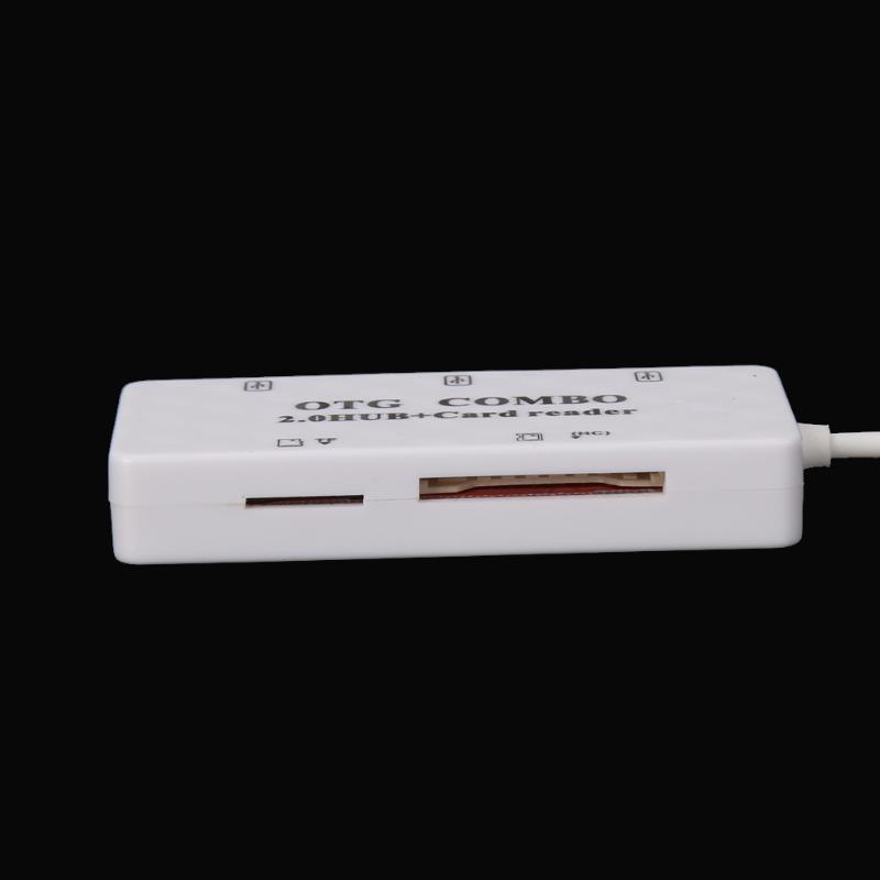 Multi-Functional Micro USB2.0 OTG Combo HUB Mobile Computer And Card Reader for SD card for Samsung/ Android mobile phone - ebowsos