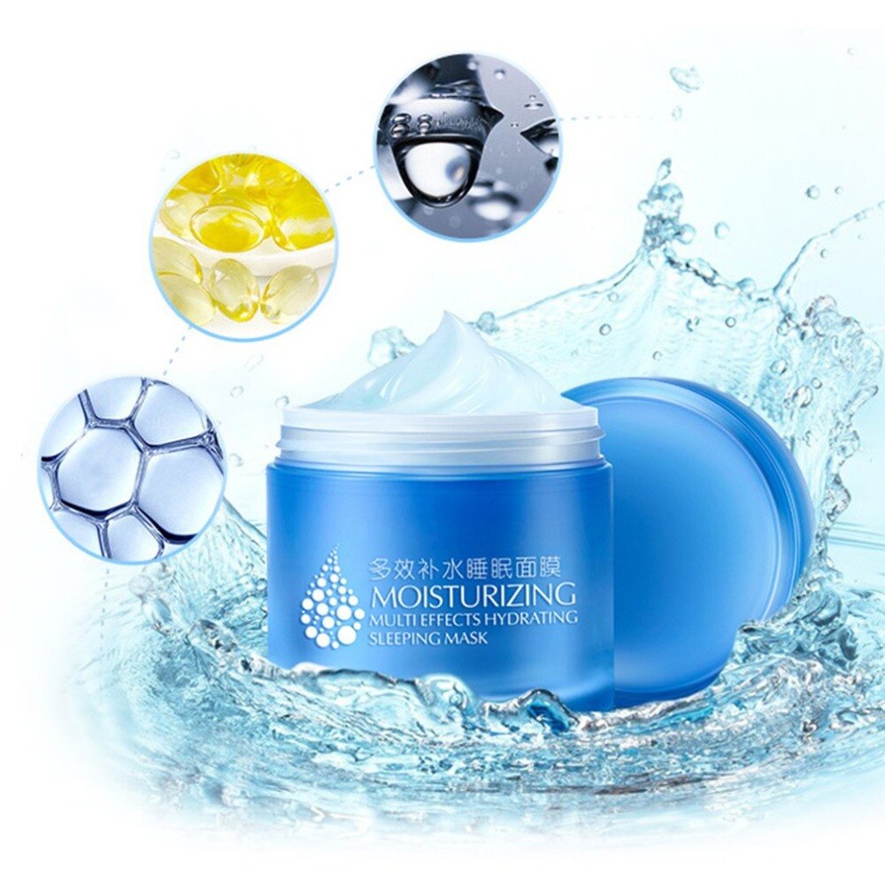 Multi-effect Hydrating Sleeping Mask Moisturizing Nourishing Repairing Softening Skin Care Facial Essential Mask Night Mask Sell - ebowsos