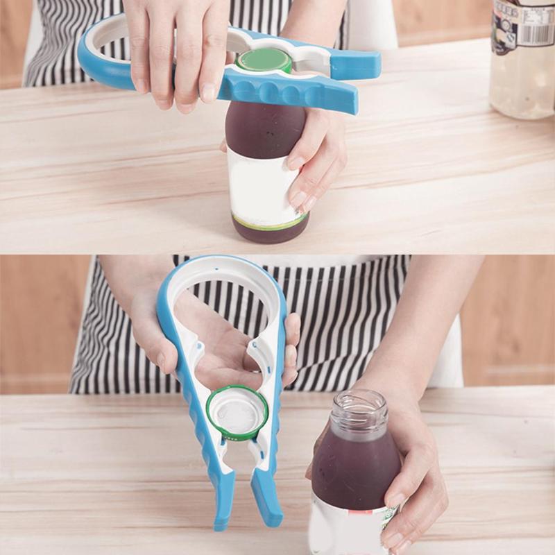 Multi-function 4 In 1 Bottle Opener for Opening Big and Small Bottle Caps - ebowsos
