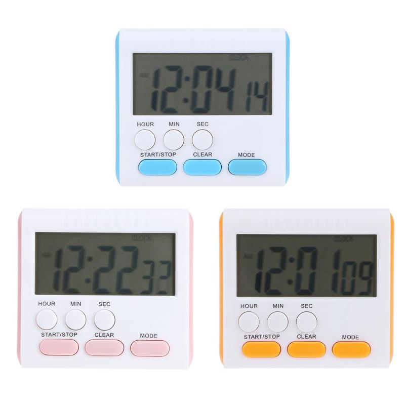 Multi-function Electric LCD Digital Kitchen Timer Alarm Count Up Down Clock - ebowsos