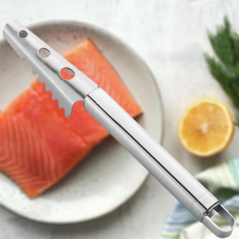 Multi-function Kitchen Tool Antirust Non-toxic Lasting Safety and Reliability Stainless Steel Fish Scraper Fish Cleaning Knife - ebowsos