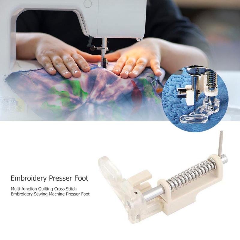 Multi-function Quilting Cross Stitch Embroidery Sewing Machine Presser Foot - ebowsos
