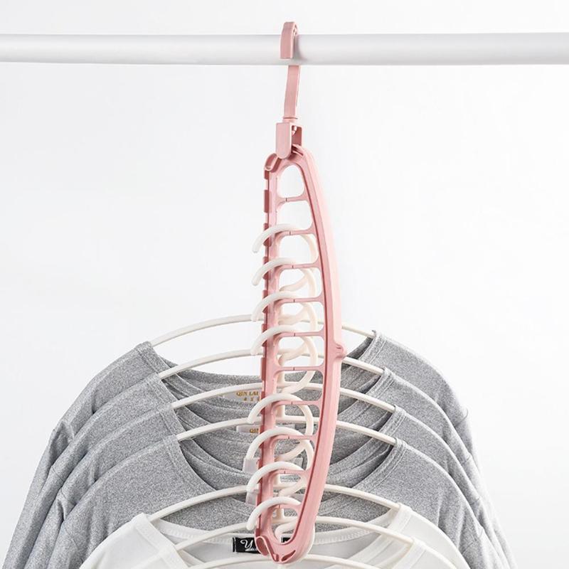 Multi-port Support Circle Scarf Clothes Keep Clothes Neat and Wrinkle-free Hanger Drying Rack Save Space Organizer for Storage - ebowsos