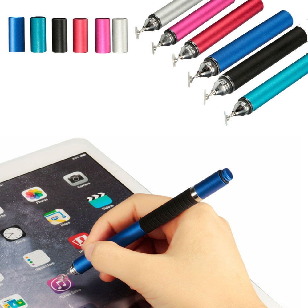 Multifunction Tablet PC Stylus Pen Metal Fine Point Round Thin Tip Capacitive Touch Screen Stylus Pen Ballpoint Pen for Ipad New - ebowsos