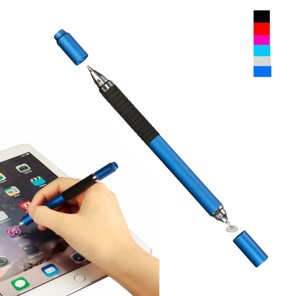 Multifunction Tablet PC Stylus Pen Metal Fine Point Round Thin Tip Capacitive Touch Screen Stylus Pen Ballpoint Pen for Ipad New - ebowsos