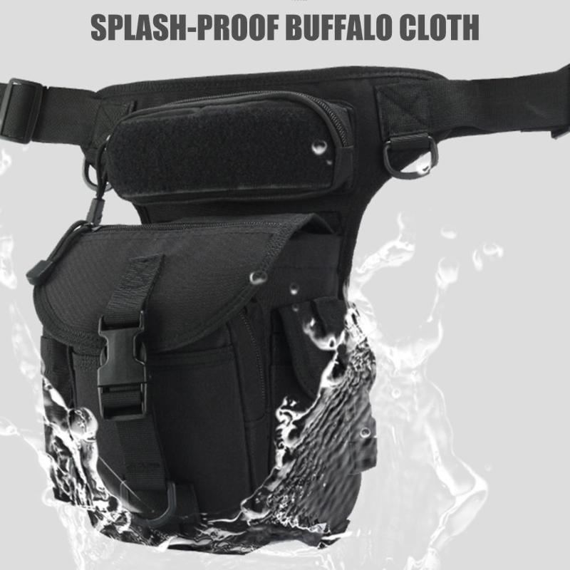 Multifunction Waterproof Molle Pouch Waist Belt Packs Lure Fishing Gear Storage Bag Outdoor Sports Camping Hiking Travel Leg Bag-ebowsos