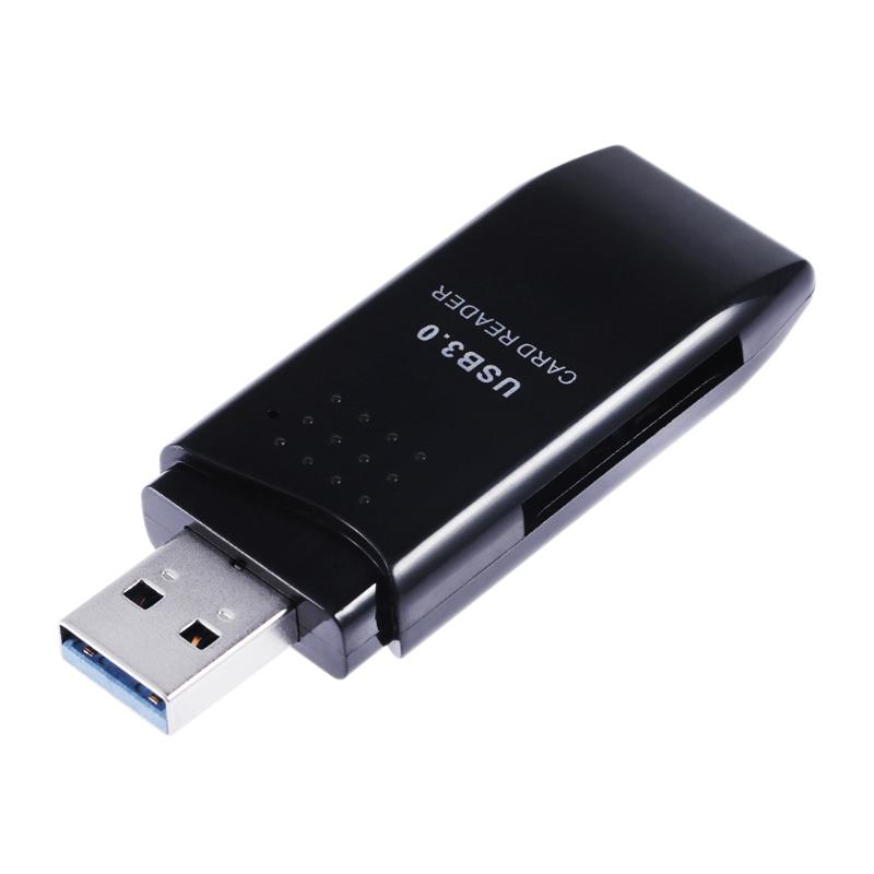 Multifunctional Card Reader for Laptop 2 in 1 Card Reader for SD TF Micro SD Card Desktop Notebook PC Portable Mini USB3.0 Port - ebowsos