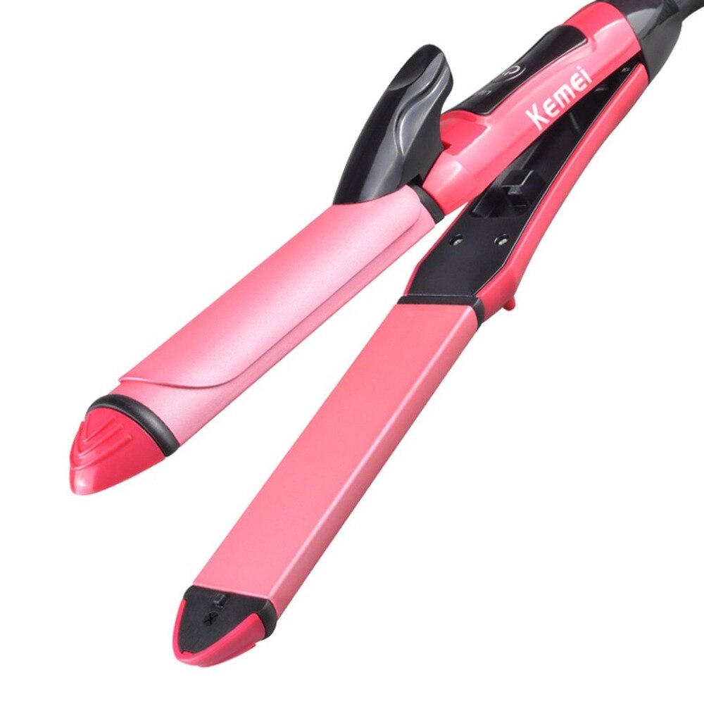 Multifunctional Dry & Wet Use Hair Straightener Hair Curling Roller Wand Hair Curler Fashion Styling Tools - ebowsos