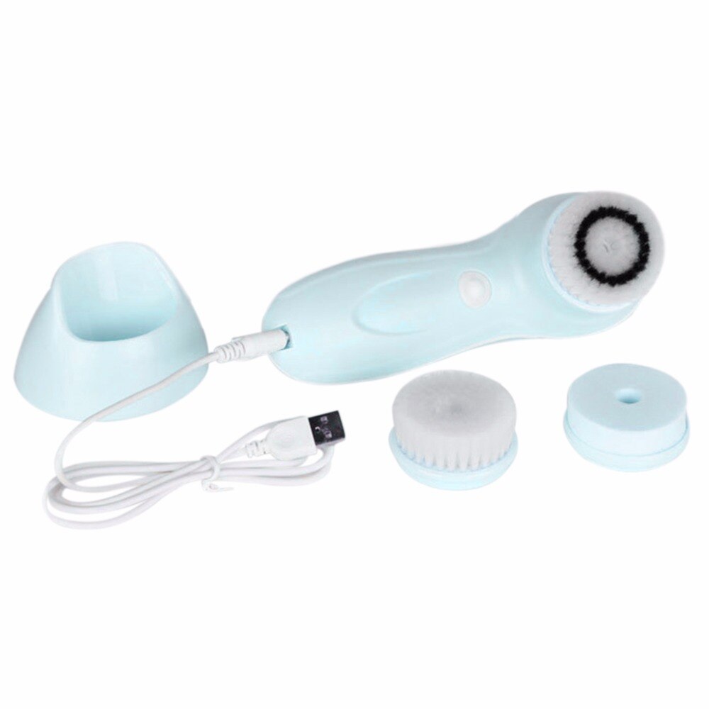 Multifunctional Electric Face Facial Cleansing Tools Household USB Rechargeable Washing Cleaning Brush Machine Skin Care Tool - ebowsos