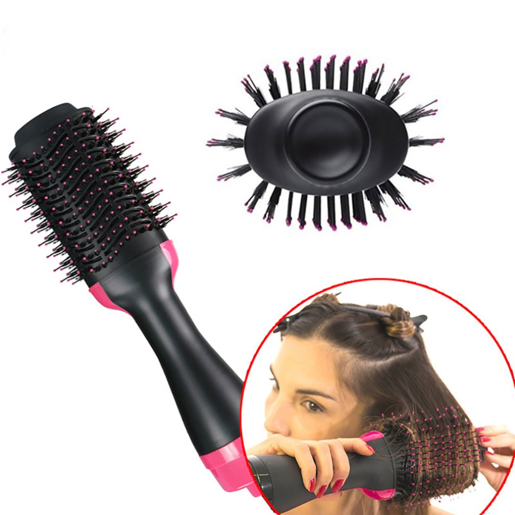 Multifunctional Hot Air Comb Negative Ion Hair Dryer Hair Curler Straight Hair Comb brushes Products Electric hair culer roller - ebowsos