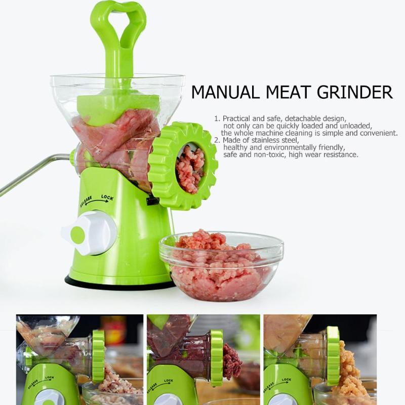 Multifunctional Manual Meat Grinder Sausage Machine Mincer Pasta Maker - ebowsos