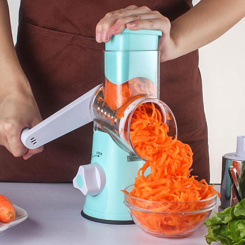 Multifunctional Manual Vegetables Cutter Round Mandoline Cheese Slicer High Quality Vegetable Tools - ebowsos