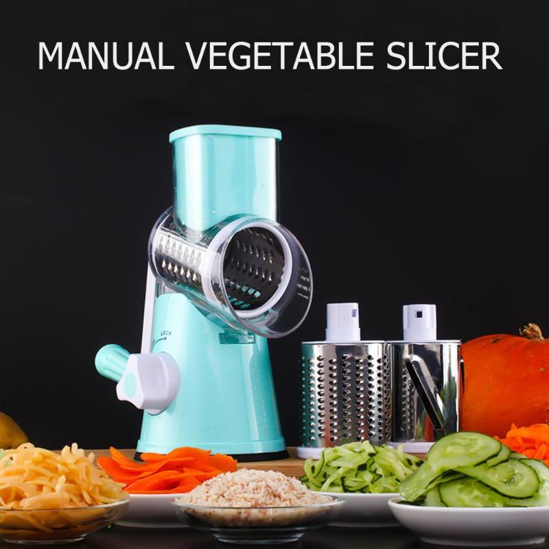 Multifunctional Manual Vegetables Cutter Round Mandoline Cheese Slicer High Quality Vegetable Tools - ebowsos