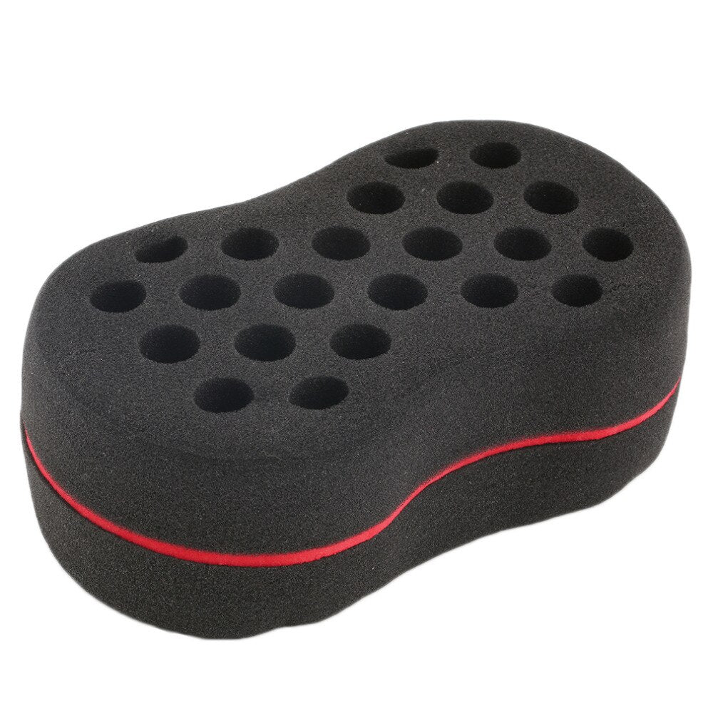 Multiholes Barber Hair Brush Oval Sponge Locking  Coil Afro Curl Wave  Drop Shipping - ebowsos