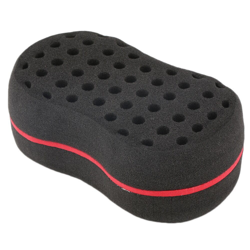 Multiholes Barber Hair Brush Oval Sponge Locking  Coil Afro Curl Wave  Drop Shipping - ebowsos