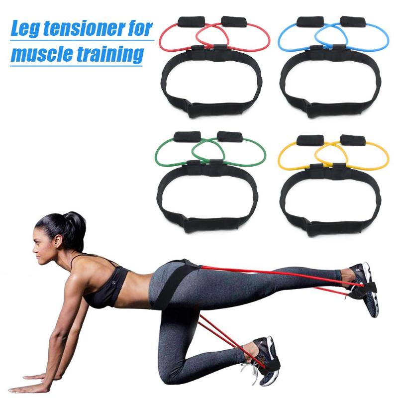 Muscle Fitness Latex Band Exercise Workout Sports Elastic Resistance Belt-ebowsos