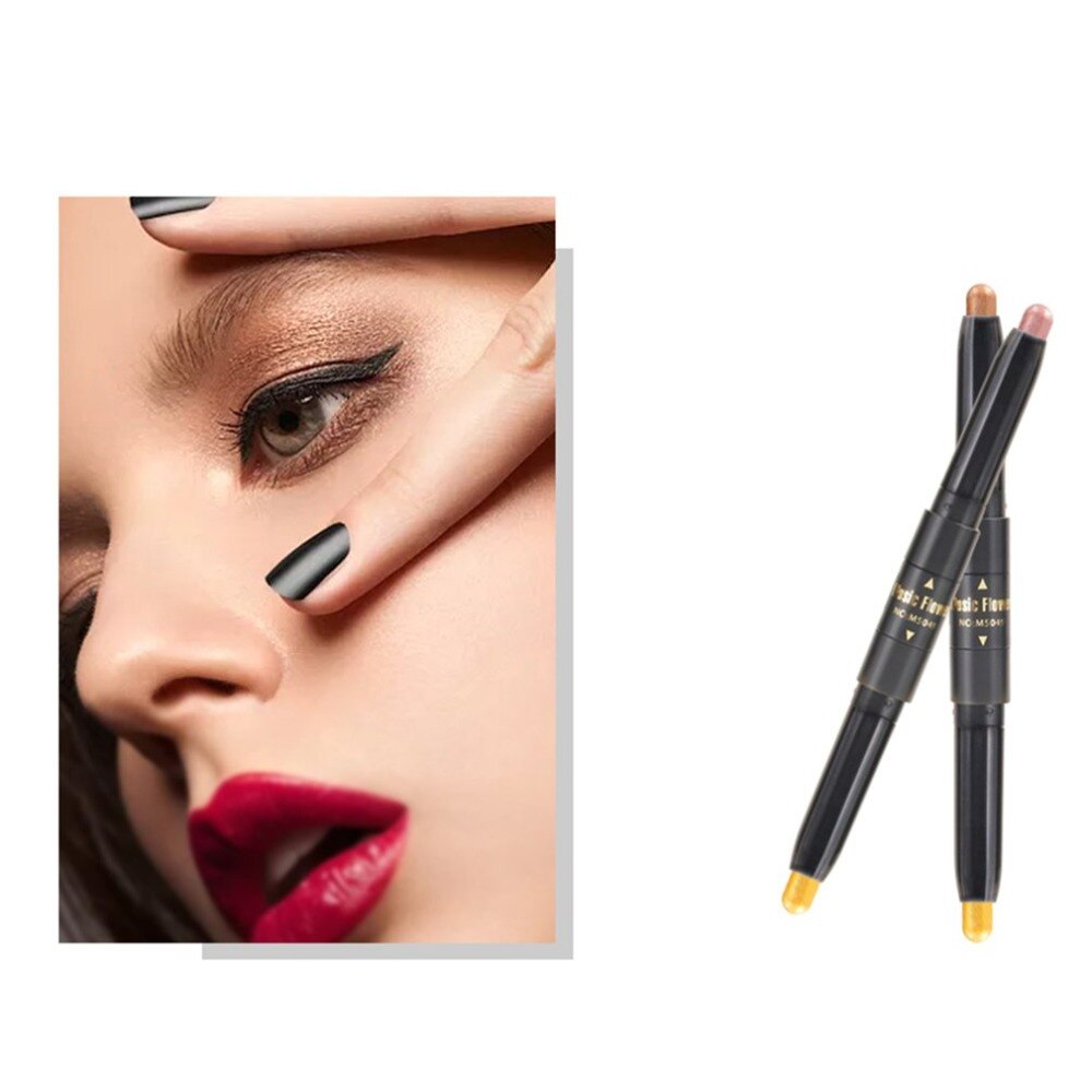 Musicflower Smooth Liquid Eyeliner Pen Long Lasting Quick Dry Waterproof Makeup Cosmetic Tool Sweat-proof Eye Line Pen - ebowsos