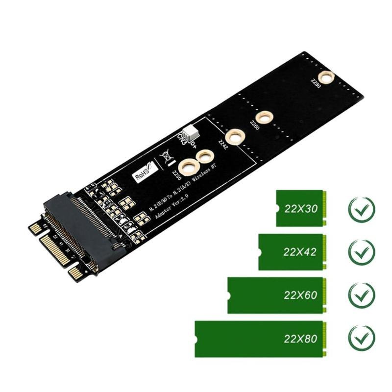 NGFF Key B-M to Key A Adapter Card NGFF M.2 Key B+M to Key A Adapter Board Module High Quality Adapter - ebowsos