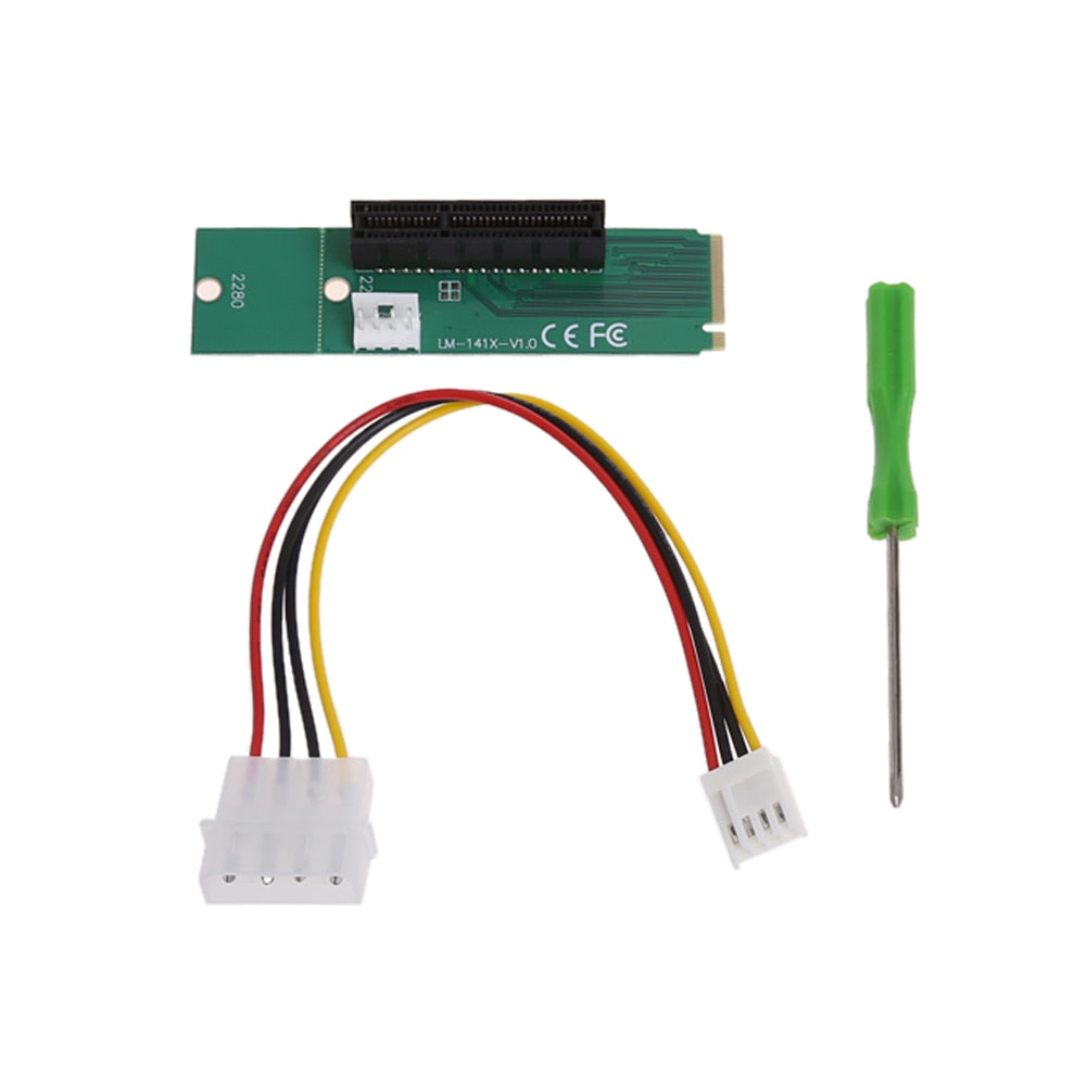 NGFF M2 SSD to PCI-E 4X Slot Adapter Card M key M.2 port SSD Port to PCI Express pcie Expansion Card PCI Riser - ebowsos