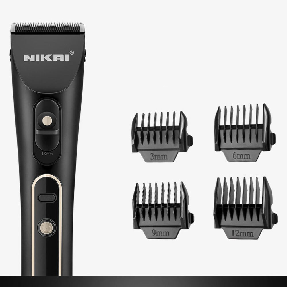 NK-1996 Electric Hair Clipper Rechargeable LCD Display Adjustable Speed Hair Cutter Trimmer Professional Barber Haircut Tool - ebowsos