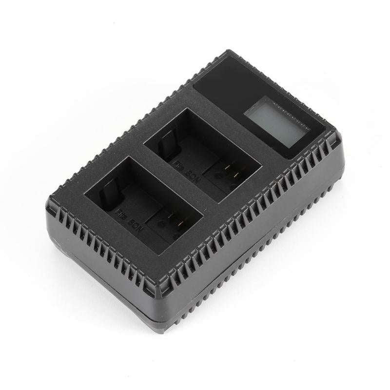 NP-FW50 2-Slot Rechargeable Li-ion Battery Charger with USB Cable for Sony Alpha A7 A7R A7S A5000 A6000 High Quality Accessory - ebowsos