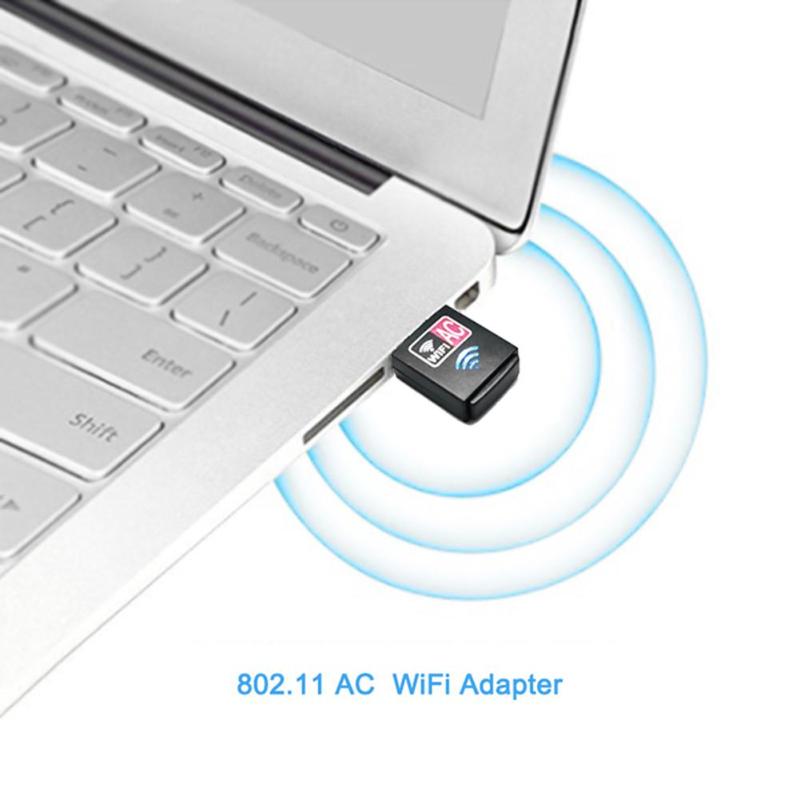 Networking 600Mbps Wireless Mini USB Adapter Network Card Wifi Receiver 2.4/5.8G Dual Band for Windows XP/Vista/7/8/10/Mac OS - ebowsos