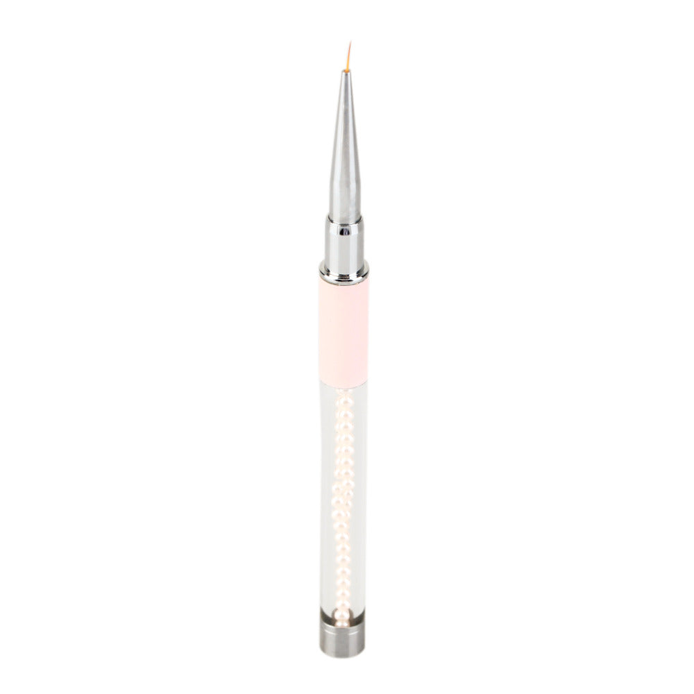New 1 Pcs Professional Color Painting Drawing Pen Manicure Tools Nail Art Pen DIY Nail Art Decoration Manicure Tools Pink - ebowsos