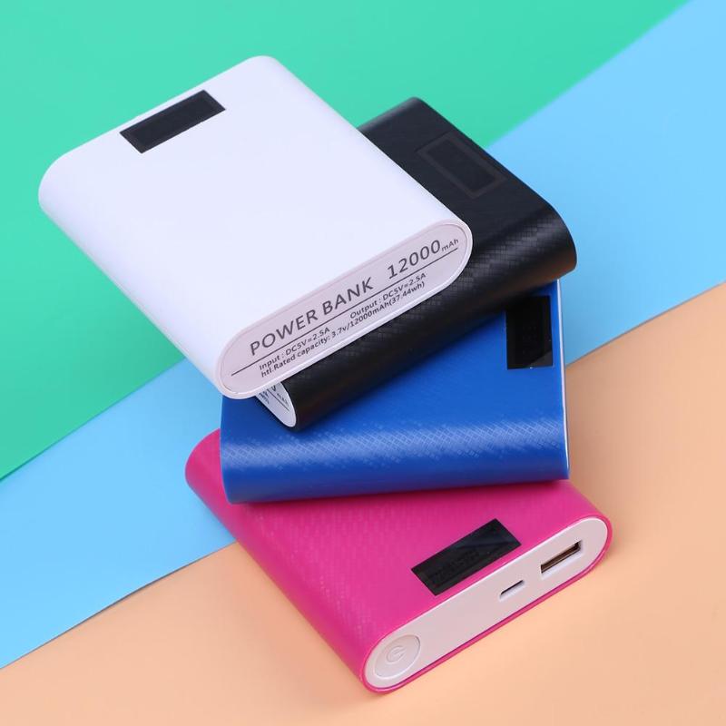 New 2.5A USB Quick Charge Digital Display Welding-free Power Bank Case Shell 18650 Battery Charger Holder DIY Box Drop shipping - ebowsos