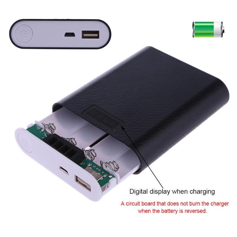 New 2.5A USB Quick Charge Digital Display Welding-free Power Bank Case Shell 18650 Battery Charger Holder DIY Box Drop shipping - ebowsos