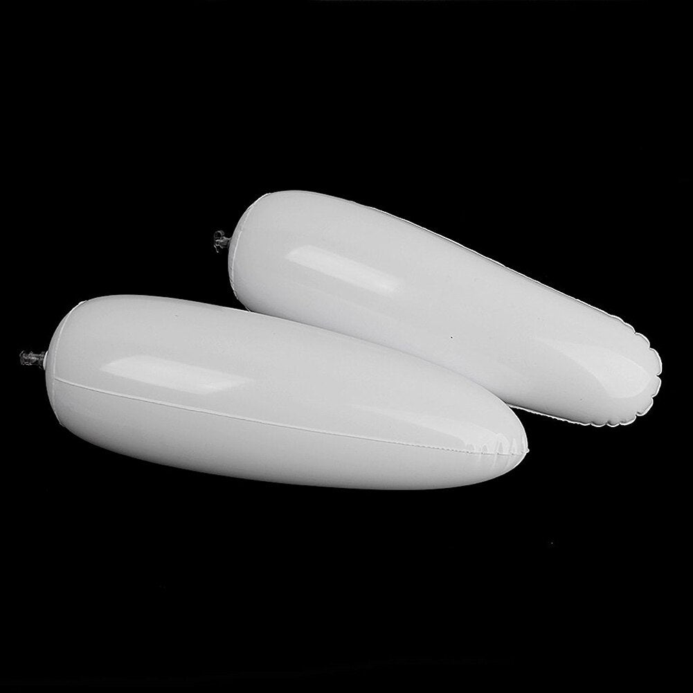 New 2 Pair Plastic Inflatable Boots shoe stretcher 32cm White - ebowsos