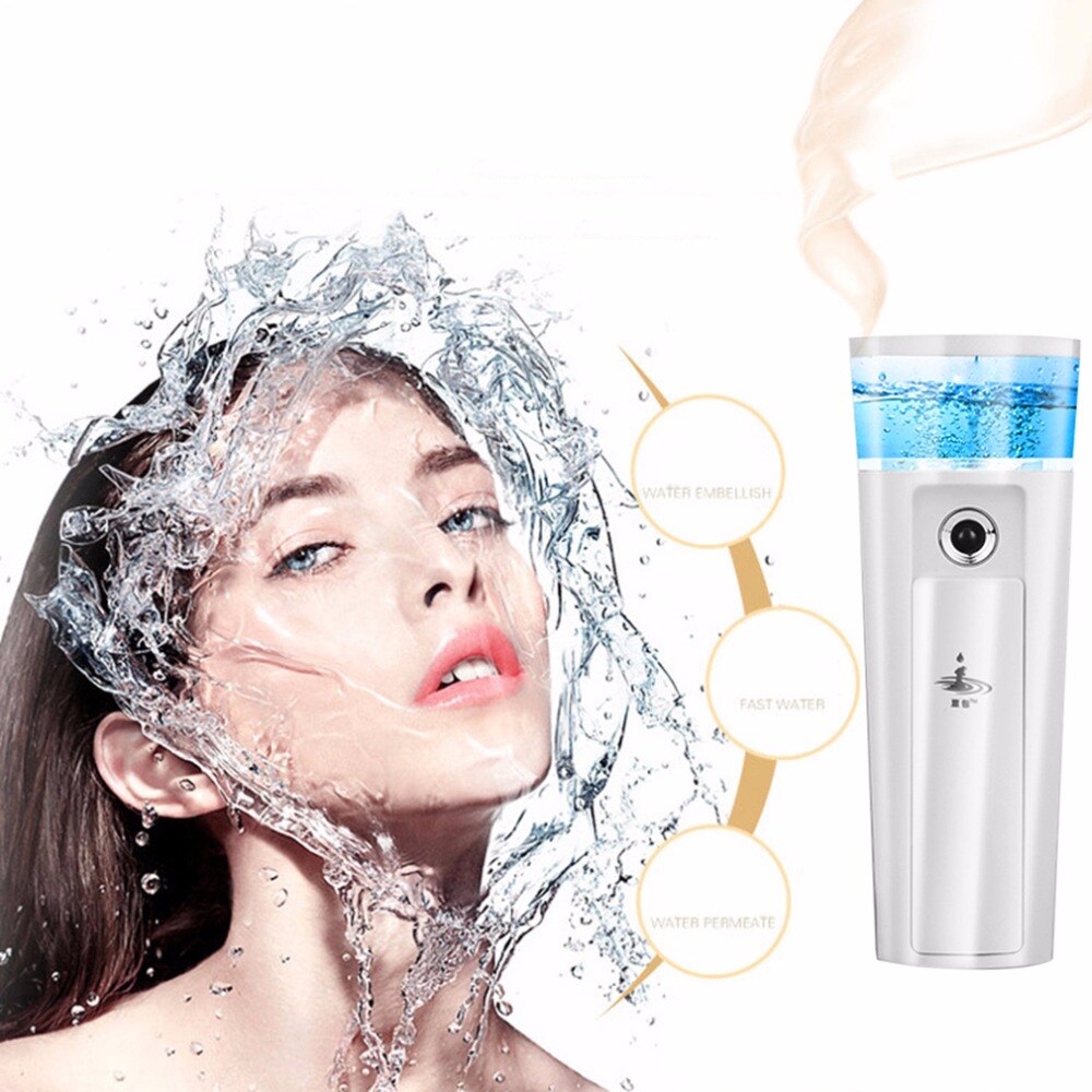 New 2600MAH Portable Size Handy Mist Sprayer Facial Body Nebulizer Steamer Facial Skin Care Moisturizing Spray Beauty Instrument - ebowsos