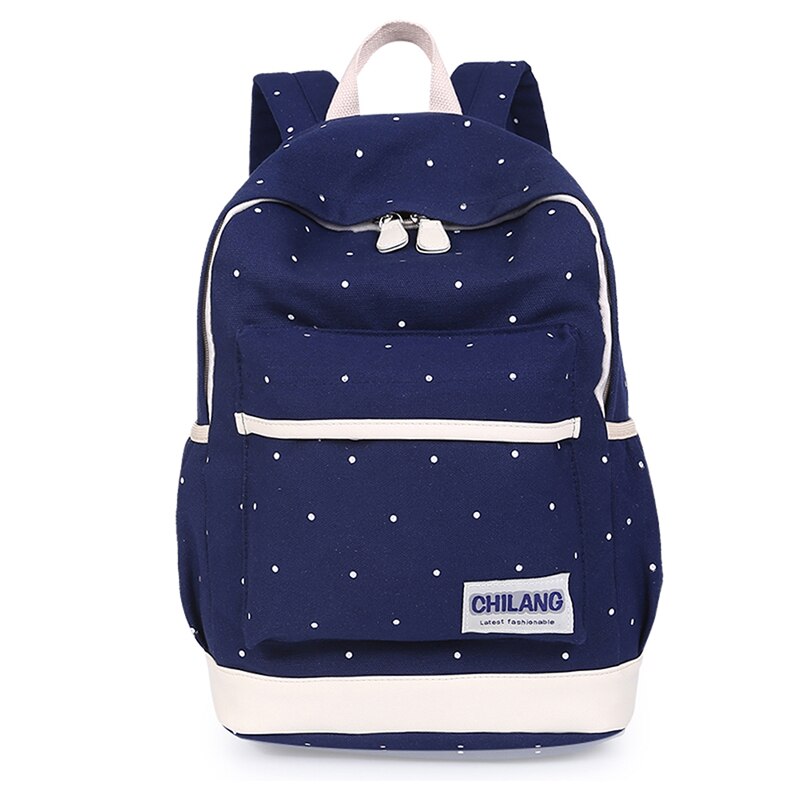 New 3Pcs/Sets Korean Casual Women Backpacks Canvas Book Bags Preppy Style School Back Bags for Teenage Girls Composite Bag bac - ebowsos