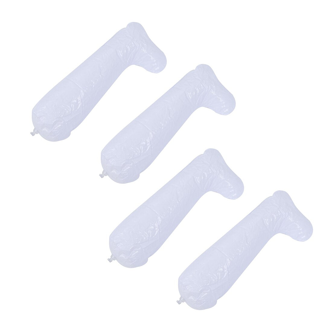 New 4 Pairs of 12 Inch White Film Inflatable Boot Stretcher Shaper Shoe Tree - ebowsos