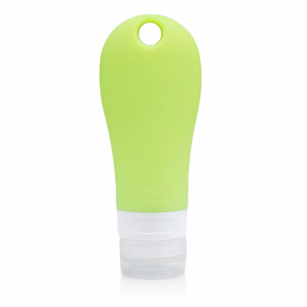 New 90ml Portable Mini Silicone Refillable Bottle creams Makeup Product Travel Tubes Lotion Points Absolutely Shampoo Container - ebowsos