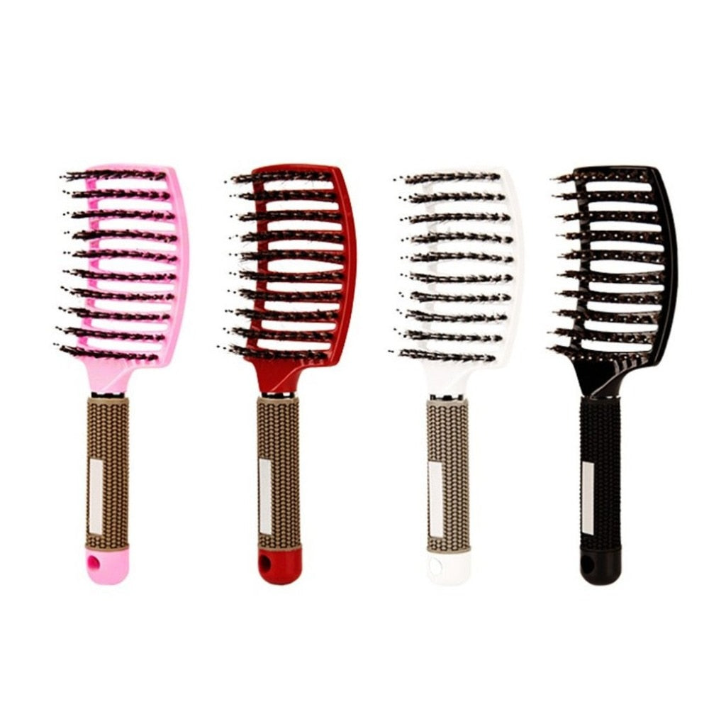 New Anti-static magic comb for hair Healthy Paddle Cushion  Free Heat Barber Salon Hair Care Vent Tine Teeth Massage Hair brush - ebowsos