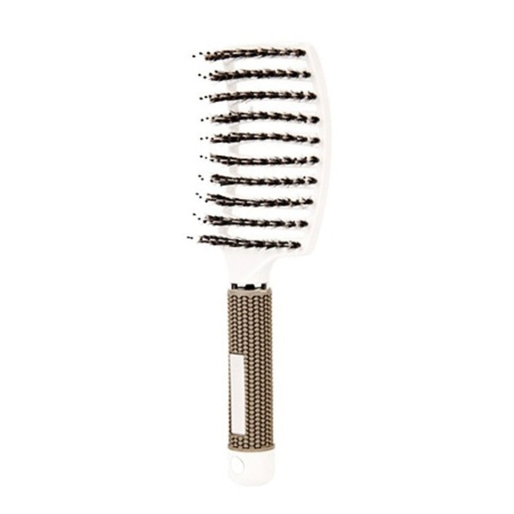 New Anti-static magic comb for hair Healthy Paddle Cushion  Free Heat Barber Salon Hair Care Vent Tine Teeth Massage Hair brush - ebowsos