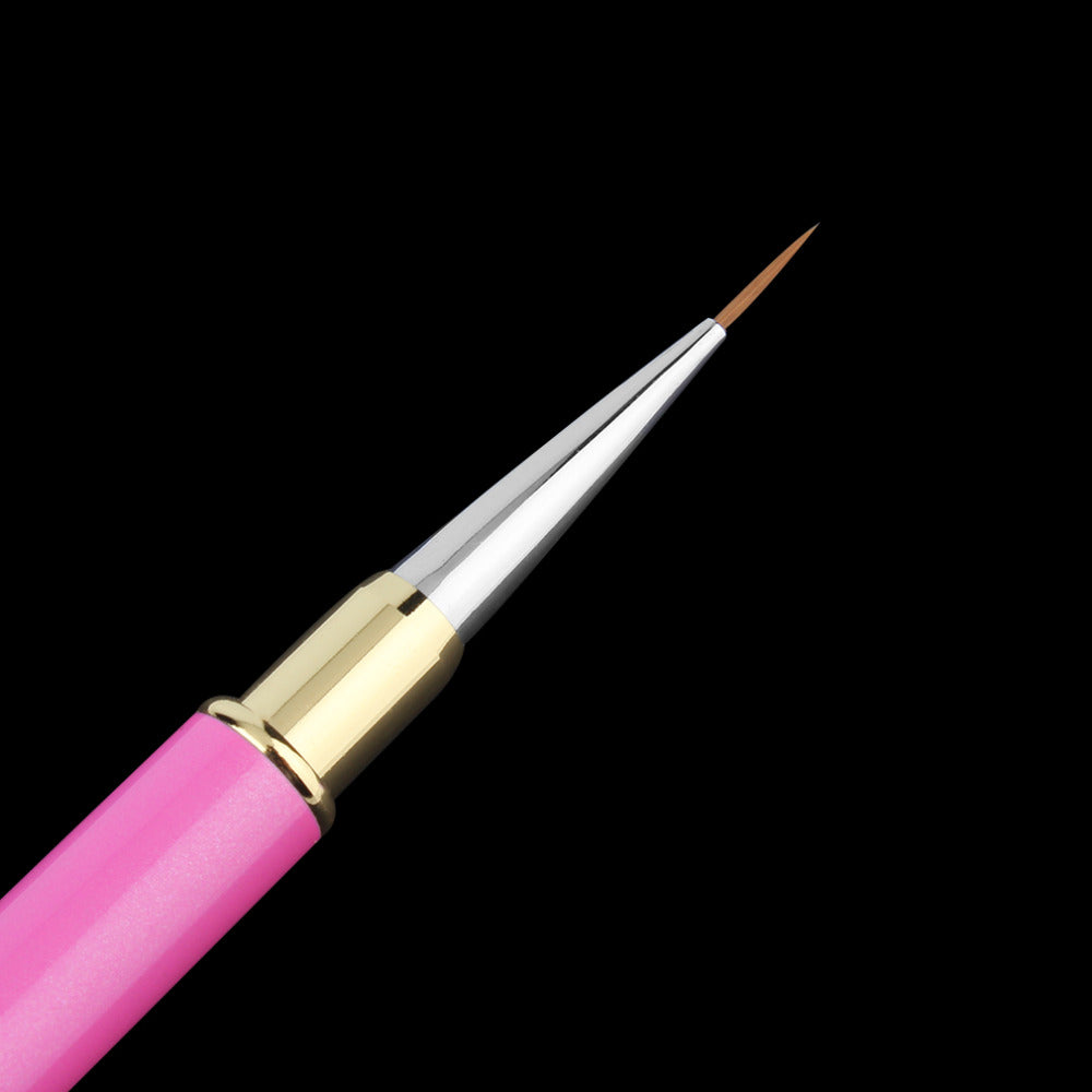 New Arrival 1Pc Nail Art Acrylic Carving Pen Brush Nail Art Paiting Brush Rose Red Top Quality - ebowsos