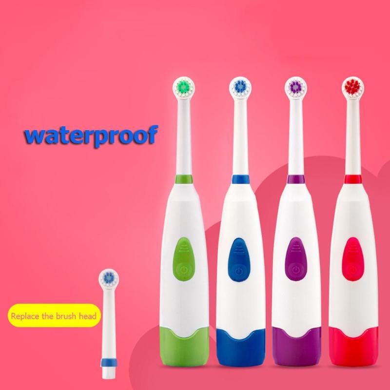 New Arrival Automatic Ultrasonic Rotary Electric Toothbrush IPX7 Waterproof Tooth Brush with 2 Brush Heads 1psc Toothbrush - ebowsos