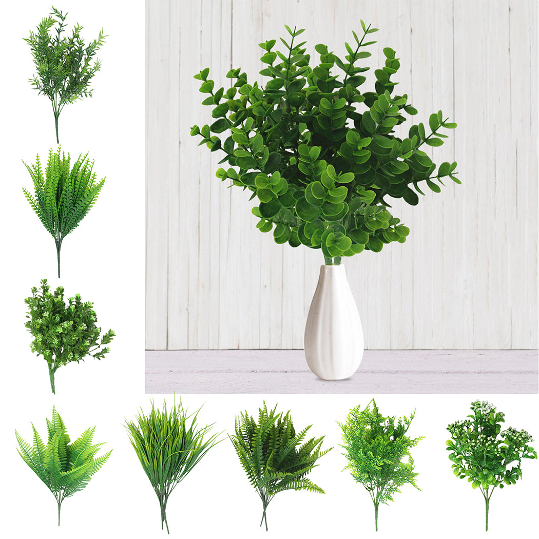 New Artificial Shrubs Creative Decorative Artificial Plant Ferns Simulation Plant Plastic Flower Fern Wall Material Accessories-ebowsos