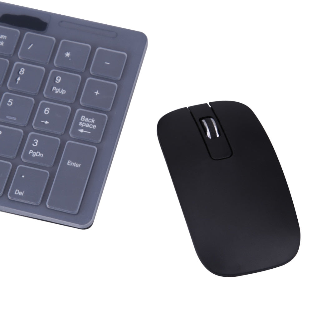 New Black 2.4G Optical Wireless Keyboard and Mouse USB Receiver +Keypad ...