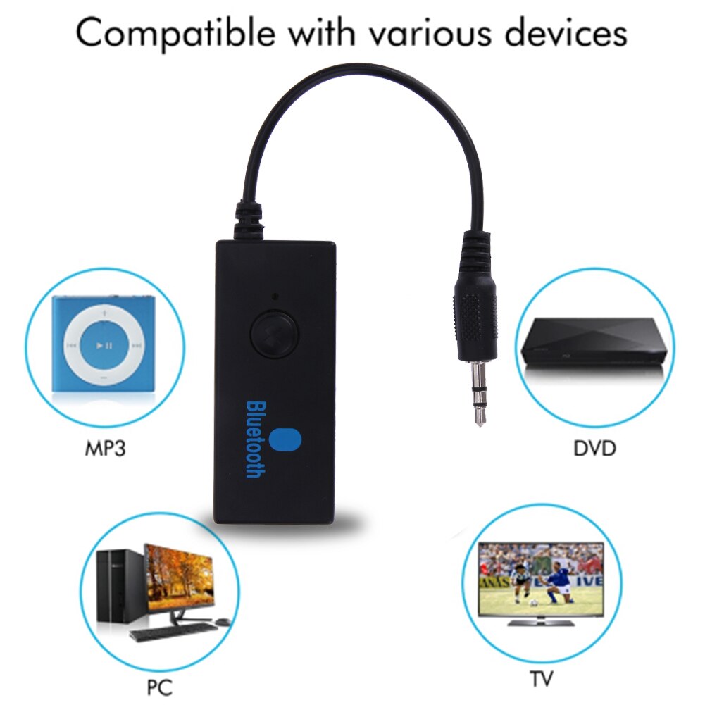 New  Bluetooth Music Receiver Streambot Pro Portable Bluetooth 3.0 Wireless Stereo MP3 Receiver Adapter for 3.5mm Audio Device - ebowsos