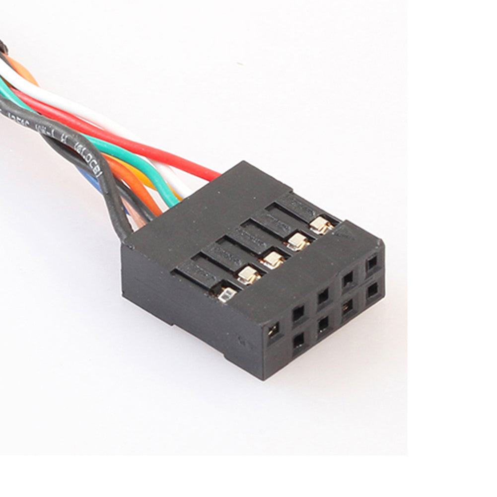 New Cable Adapter 30cm 9 Pin Motherboard Header to 2 Ports USB 2.0 Female Splitter Extension Cable Adapter for Computer PC - ebowsos