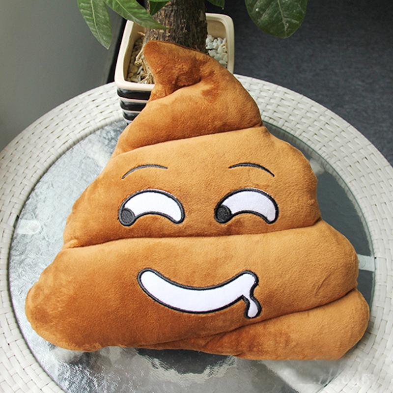 New Cute Emoji Cushion Poo Shape Pillow Stuffed Doll Toys Gifts Naughty - ebowsos