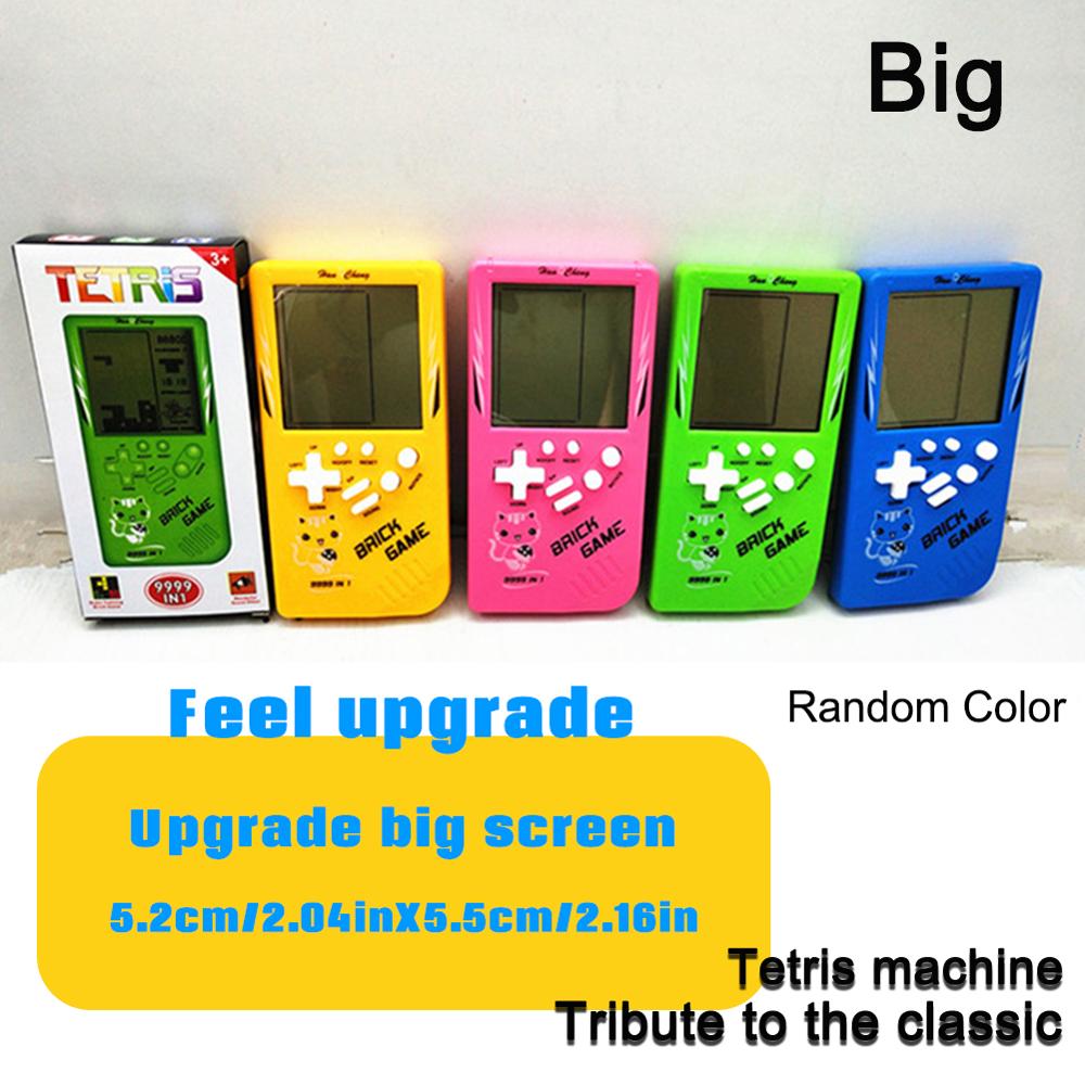 New Electronic Tetris Brick Game Handheld Retro Games Machine Big LCD Screen Toys Handheld Game Console For Kids Children Adults-ebowsos