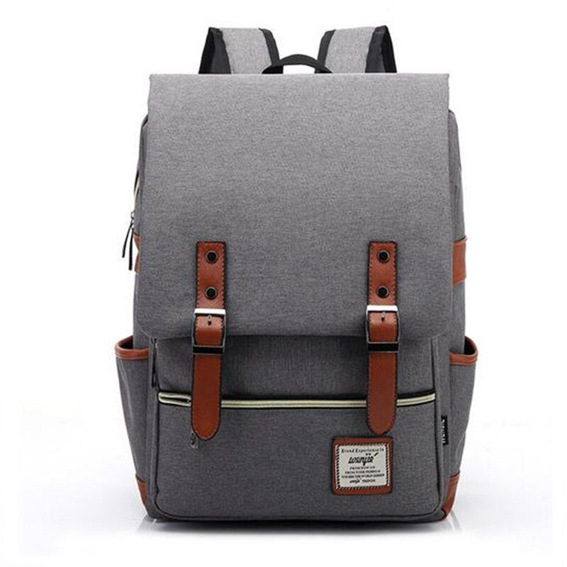 New Fashion Canvas Daily Backpacks for Laptop Large Capacity Computer Bag Casual Student School Bag packs Travel Rucksacks - ebowsos