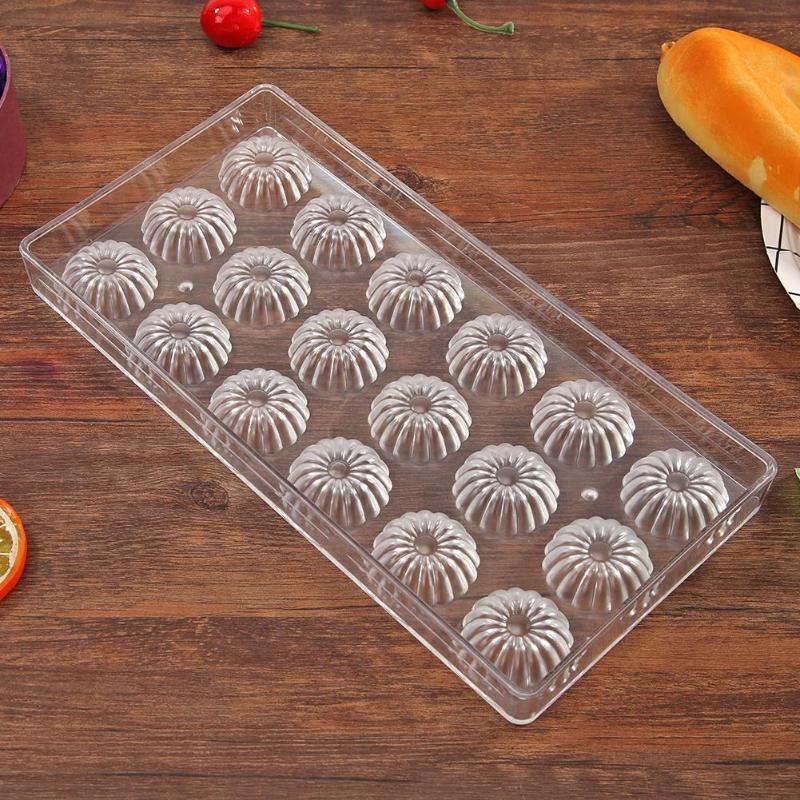 New Fashion Chocolate Mould Multi-Shape Thickening Durability Candy Mold Plastic Sugarcraft Fondant Cake Baking DIY Tools - ebowsos