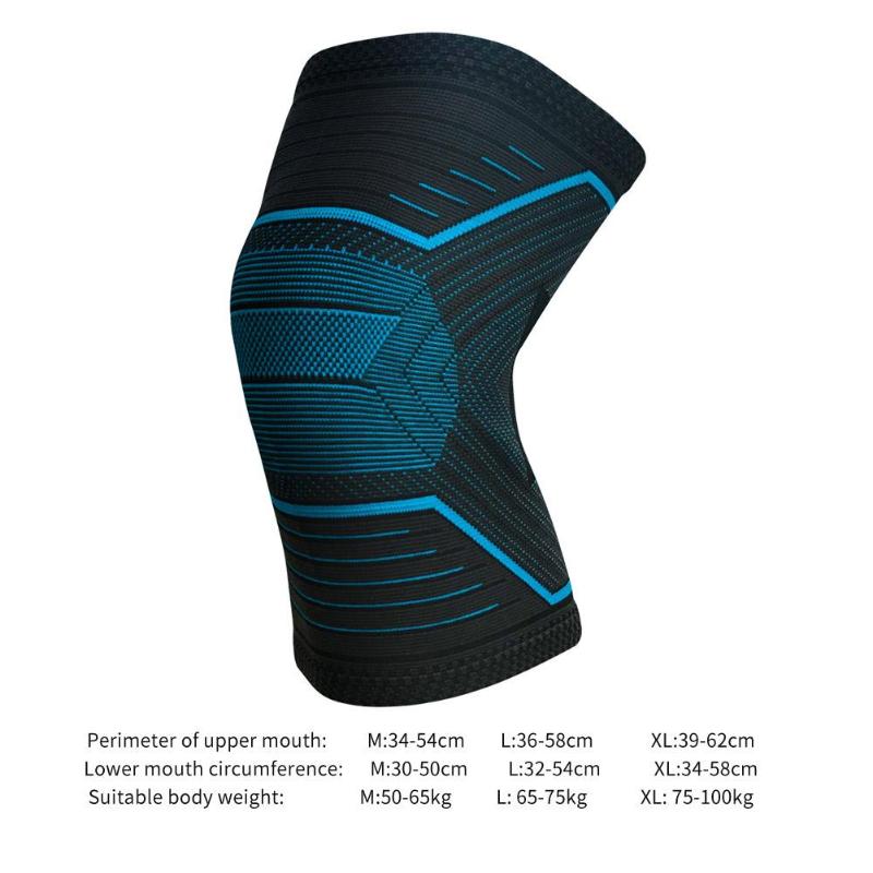 New Fashionable Knee Leg ProtectorNylon Rubber Spandex Gym Home Office Sports Fitness Leg Protector Hiking Knee Pad Sleeve-ebowsos
