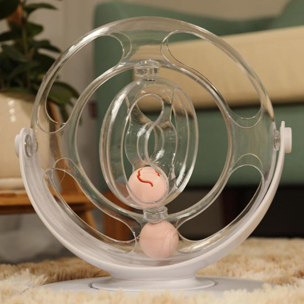 New Funny Cat Toys Creative 360° Rotation Interactive Space Spinning Training Toy Cat Turntable Educational Toy Pet Supplies-ebowsos