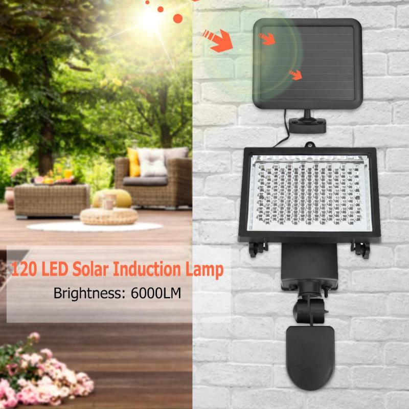 New Honeycomb 120 LED Solar Induction Lamp Outdoor Lighting Courtyard Light Multi-functional Probe Head With Two-stage switch - ebowsos